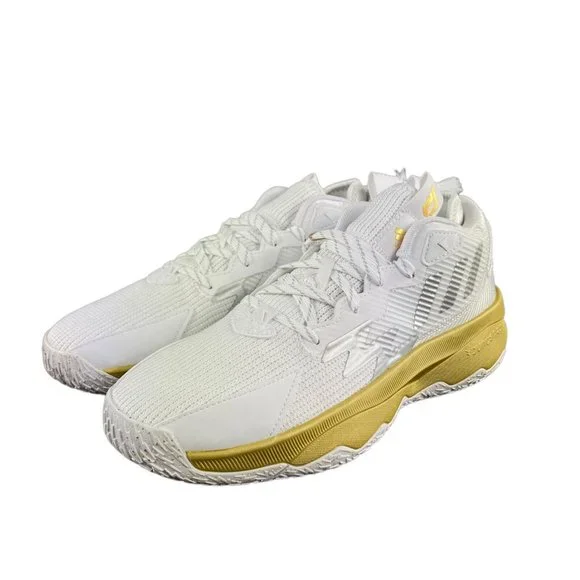 Adidas Dame 8 White Silver Gold Metallic Basketball Shoes GY1755 Size 7 * - Picture 6 of 8